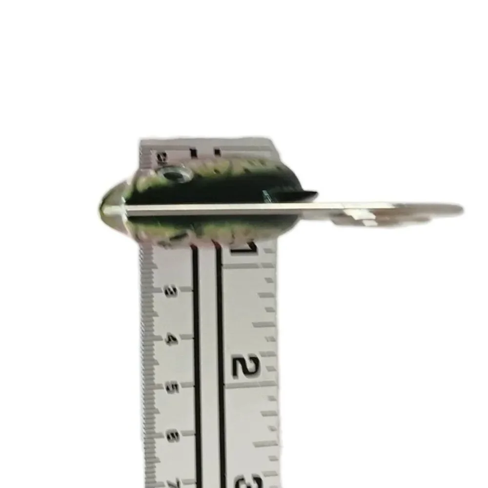 Fish Rainbow Trout Photo Holder Green Pink Silver Swirl Metal Holder 2